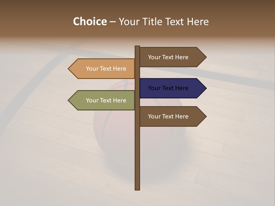 Above Dramatic Wooden Floor PowerPoint Template