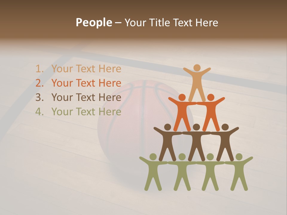 Above Dramatic Wooden Floor PowerPoint Template