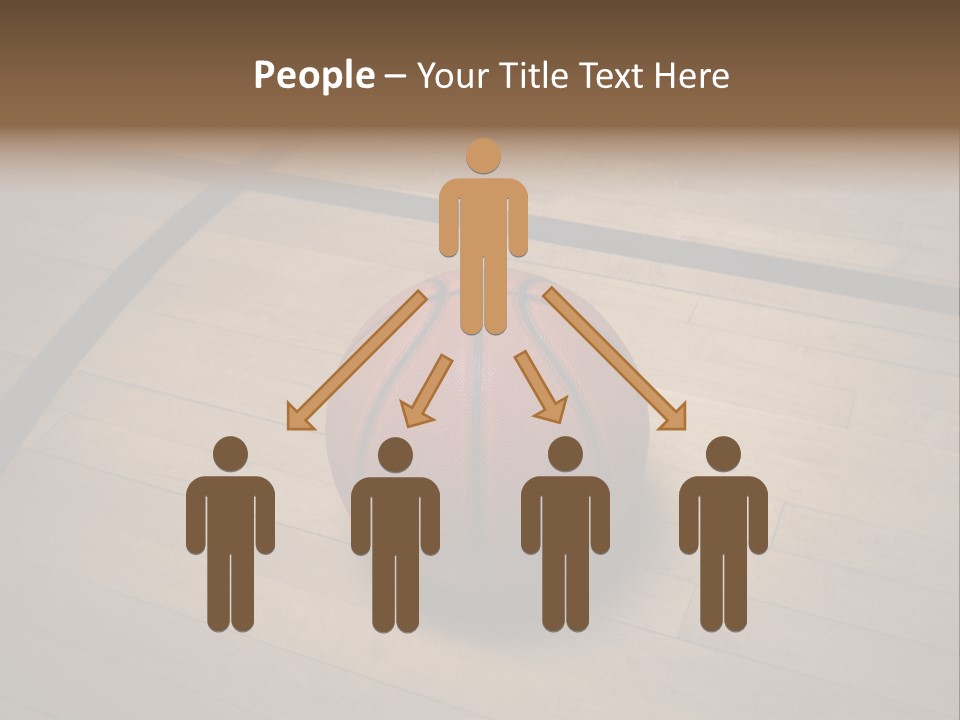 Above Dramatic Wooden Floor PowerPoint Template