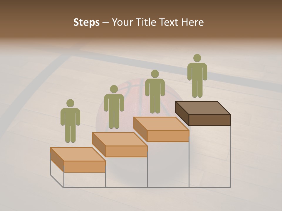 Above Dramatic Wooden Floor PowerPoint Template
