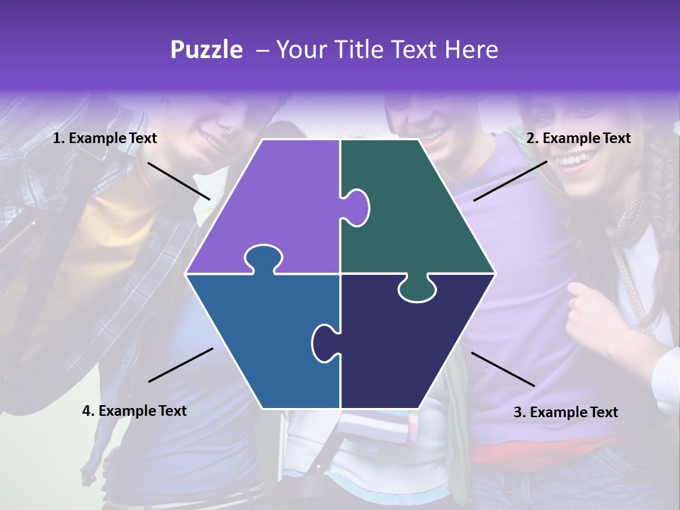 Class Casual Portrait PowerPoint Template