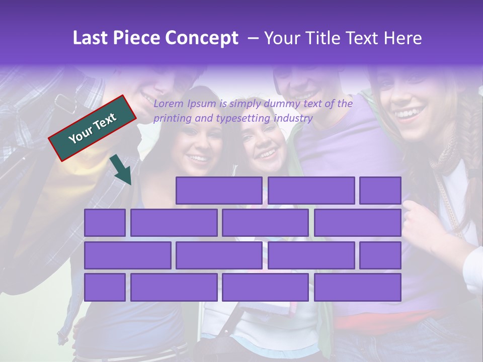 Class Casual Portrait PowerPoint Template