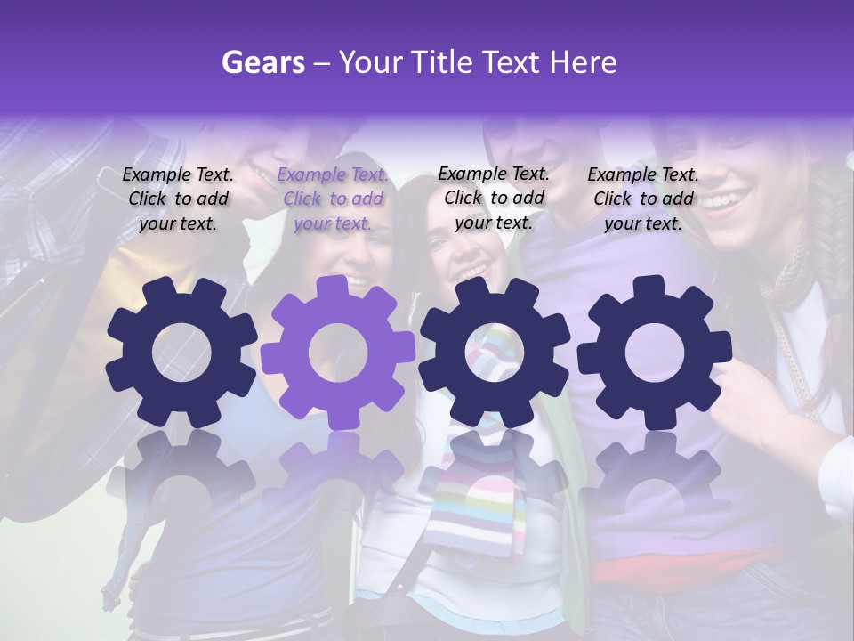 Class Casual Portrait PowerPoint Template