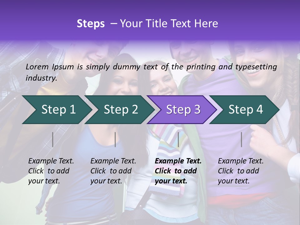 Class Casual Portrait PowerPoint Template