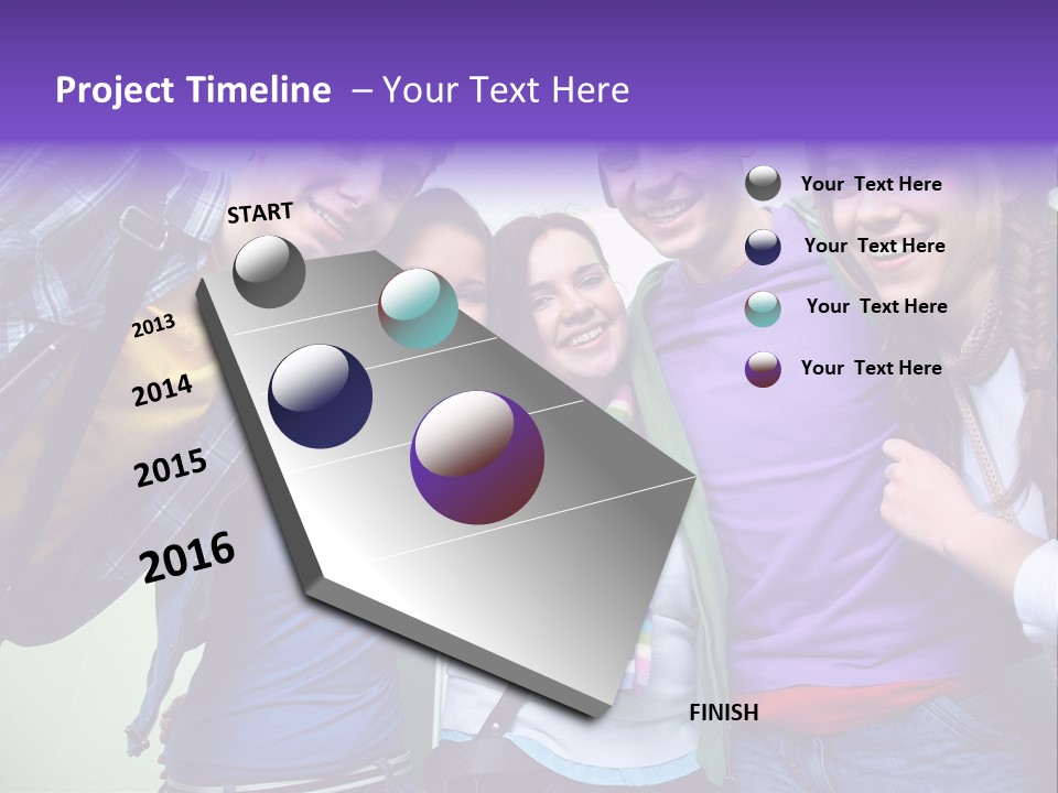 Class Casual Portrait PowerPoint Template