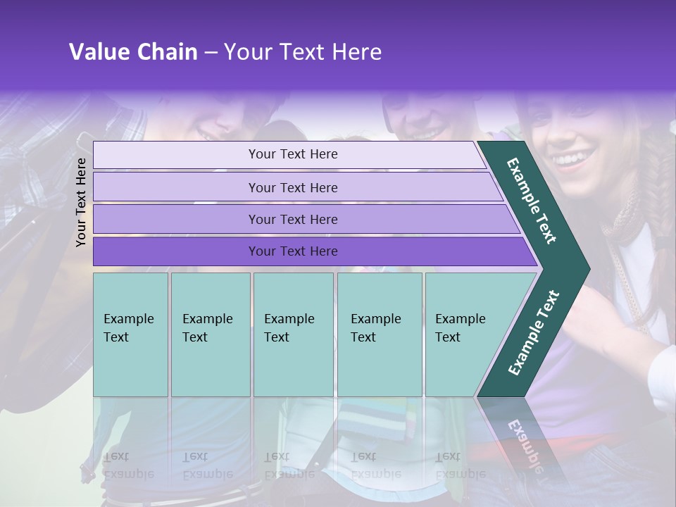 Class Casual Portrait PowerPoint Template