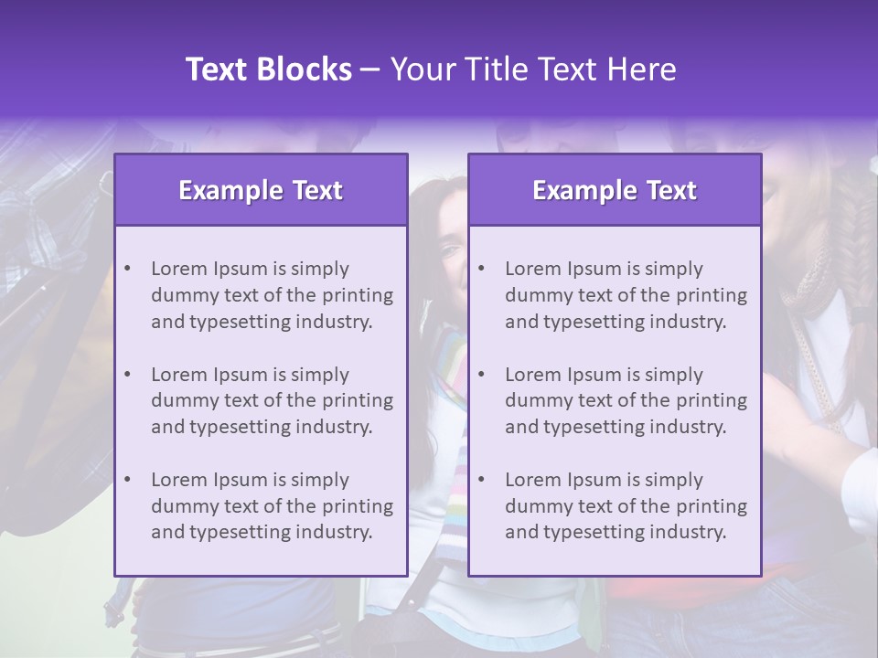 Class Casual Portrait PowerPoint Template