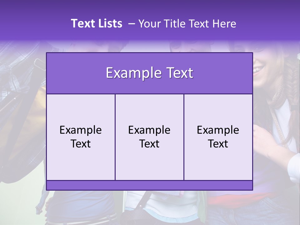 Class Casual Portrait PowerPoint Template