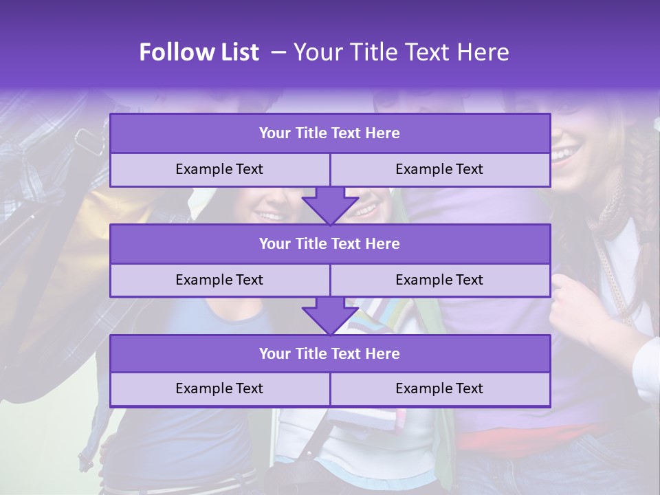 Class Casual Portrait PowerPoint Template