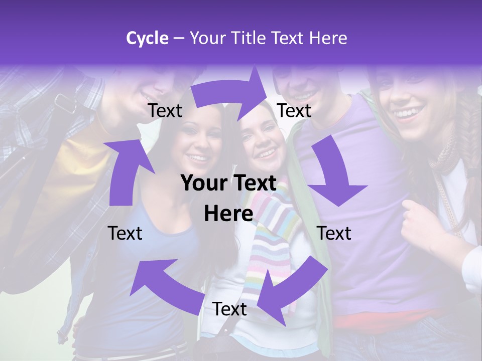 Class Casual Portrait PowerPoint Template