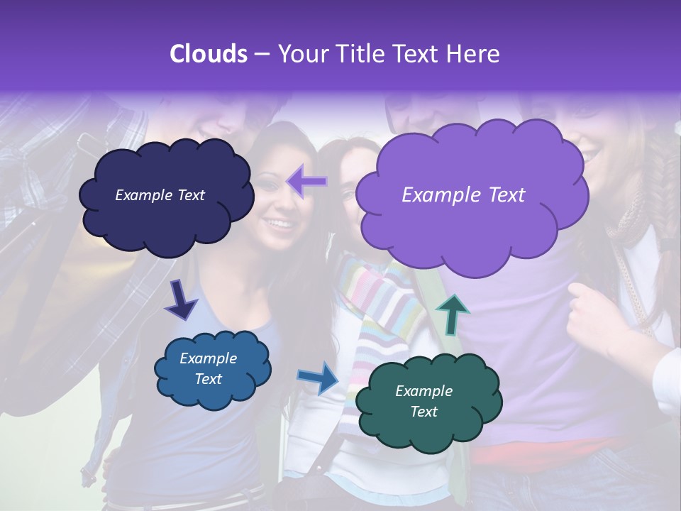 Class Casual Portrait PowerPoint Template