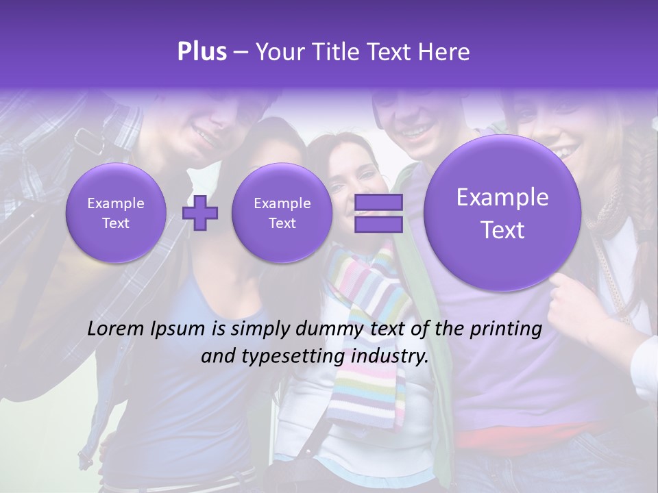 Class Casual Portrait PowerPoint Template