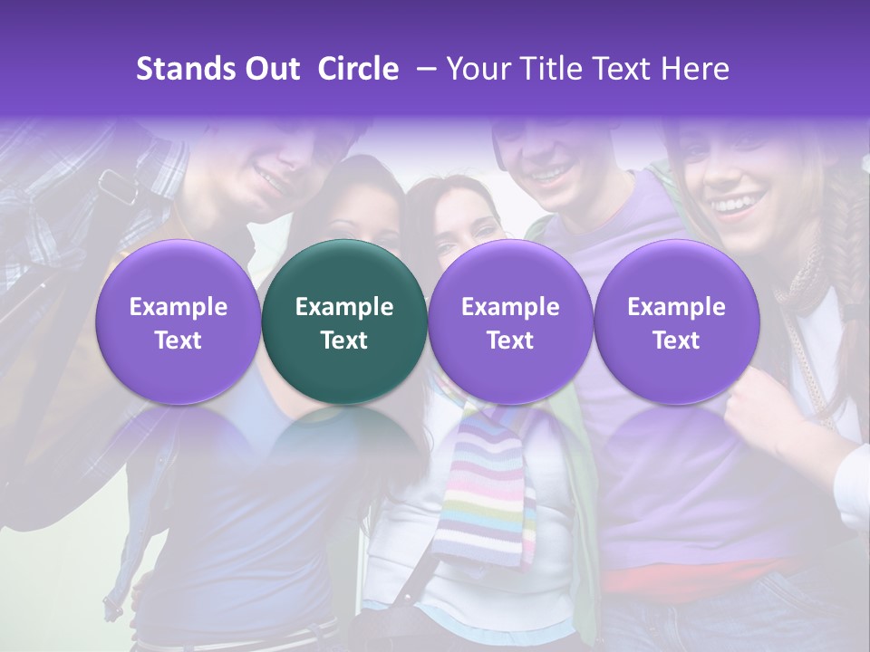 Class Casual Portrait PowerPoint Template