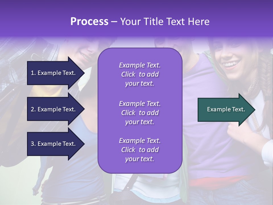 Class Casual Portrait PowerPoint Template