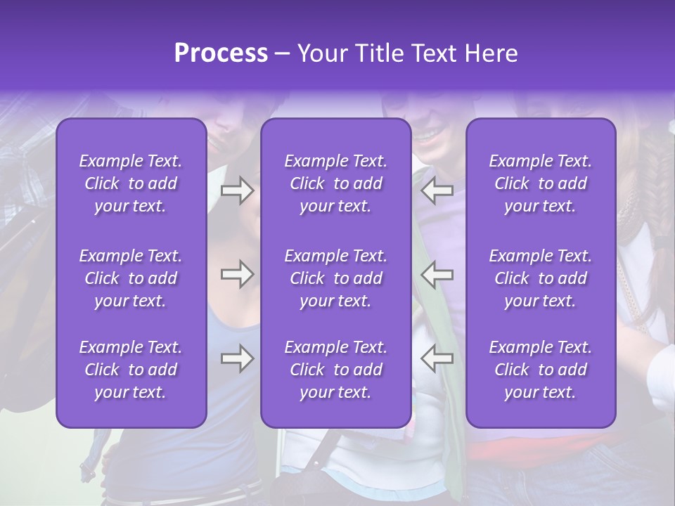 Class Casual Portrait PowerPoint Template