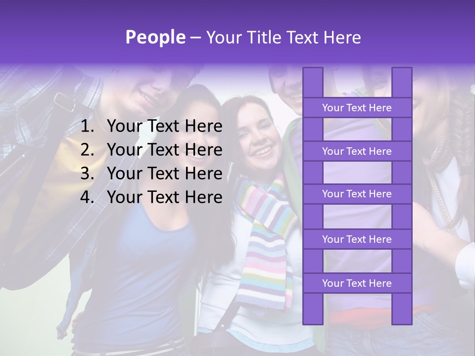 Class Casual Portrait PowerPoint Template