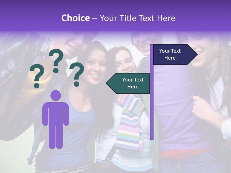 Class Casual Portrait PowerPoint Template