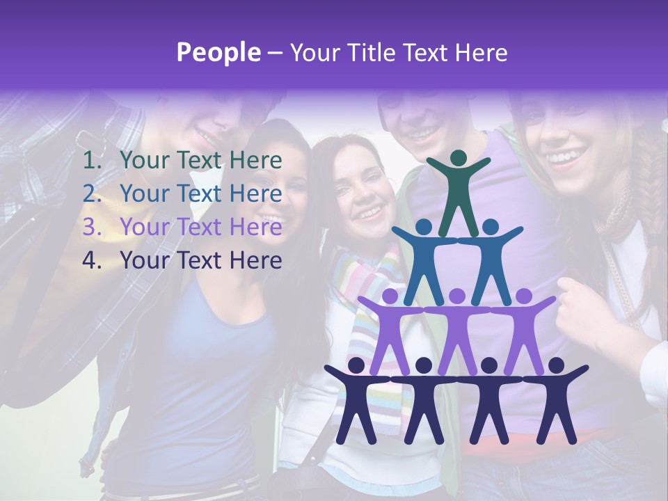 Class Casual Portrait PowerPoint Template