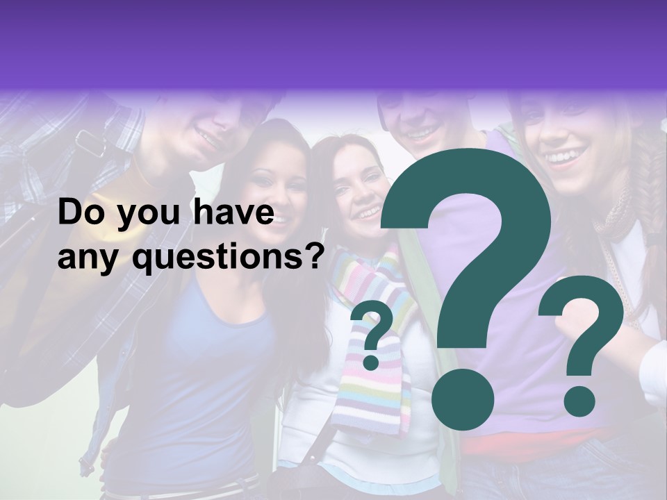 Class Casual Portrait PowerPoint Template