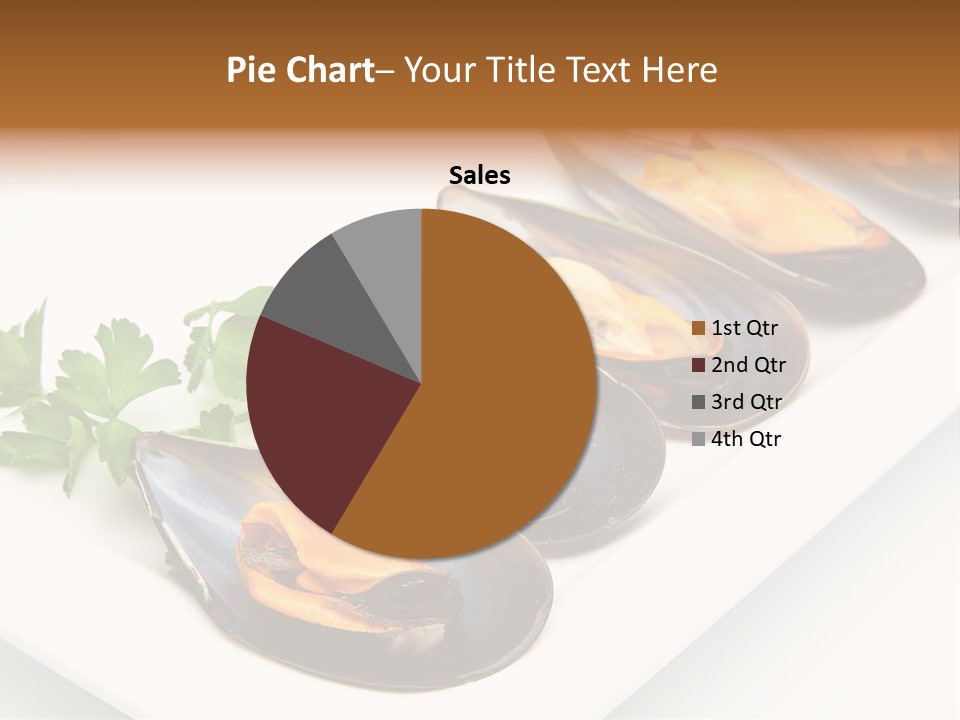 Cooked Mussels Shellfish Food PowerPoint Template