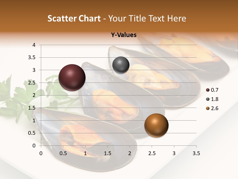Cooked Mussels Shellfish Food PowerPoint Template