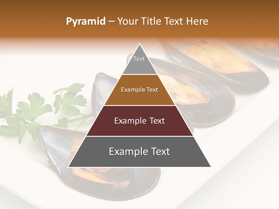Cooked Mussels Shellfish Food PowerPoint Template
