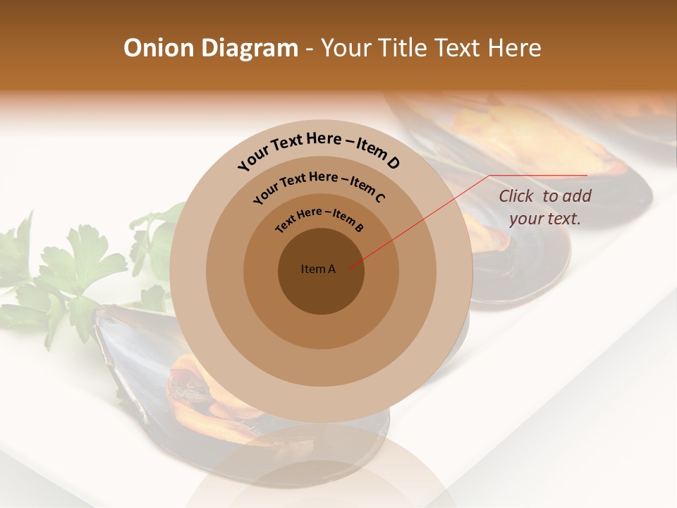 Cooked Mussels Shellfish Food PowerPoint Template