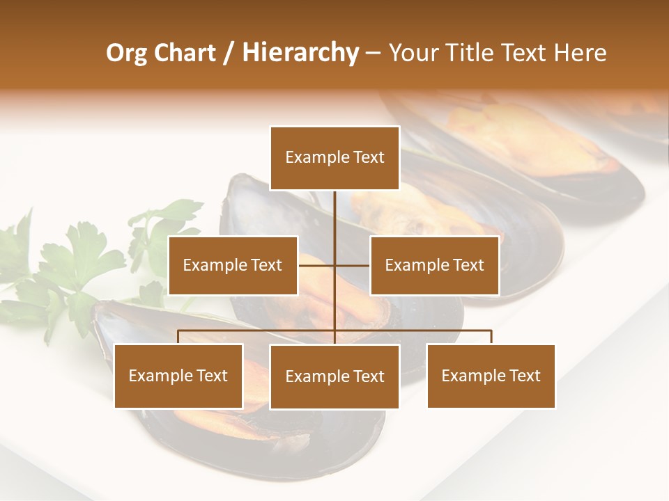 Cooked Mussels Shellfish Food PowerPoint Template