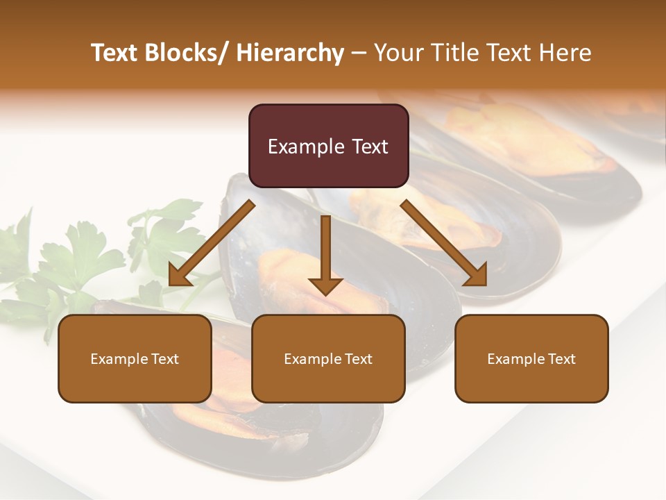 Cooked Mussels Shellfish Food PowerPoint Template