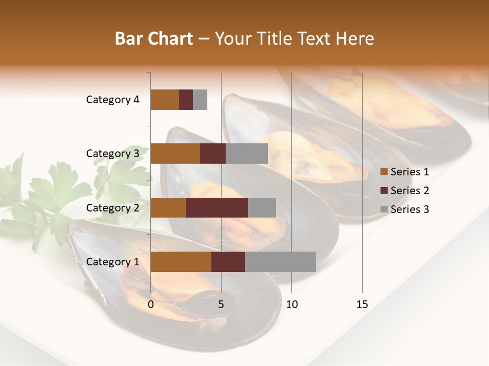Cooked Mussels Shellfish Food PowerPoint Template