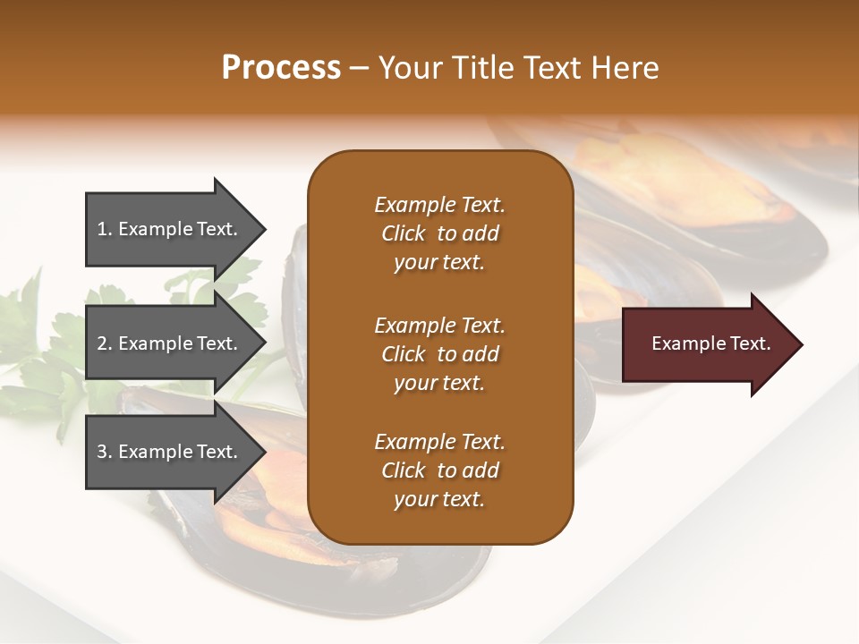 Cooked Mussels Shellfish Food PowerPoint Template
