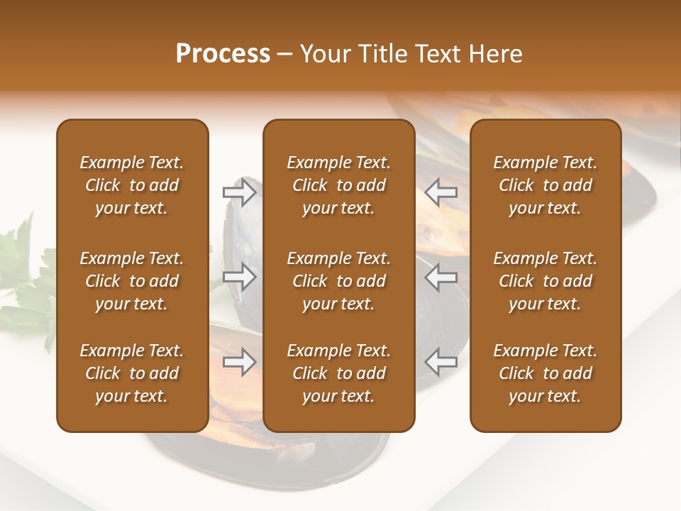 Cooked Mussels Shellfish Food PowerPoint Template