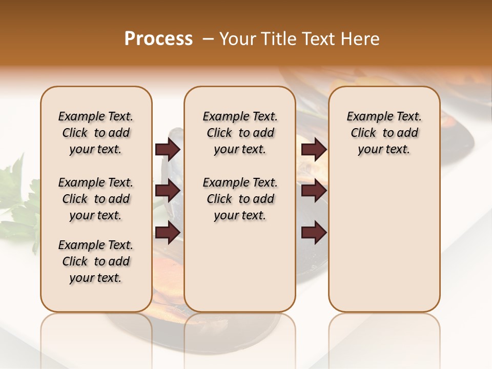 Cooked Mussels Shellfish Food PowerPoint Template