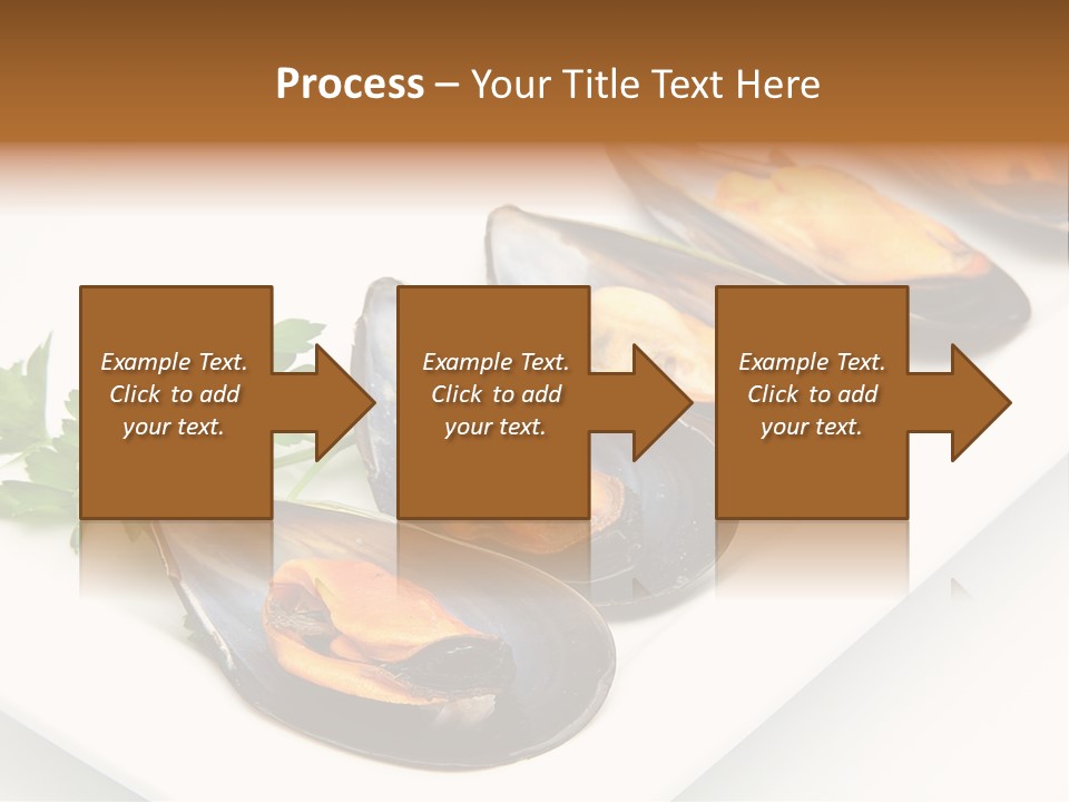 Cooked Mussels Shellfish Food PowerPoint Template