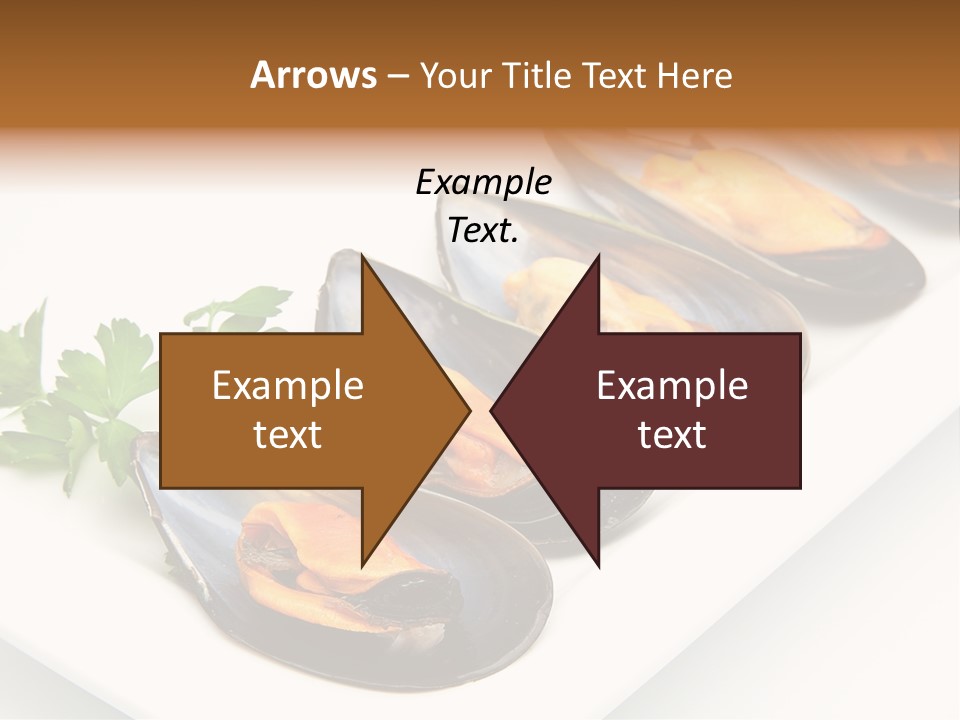 Cooked Mussels Shellfish Food PowerPoint Template
