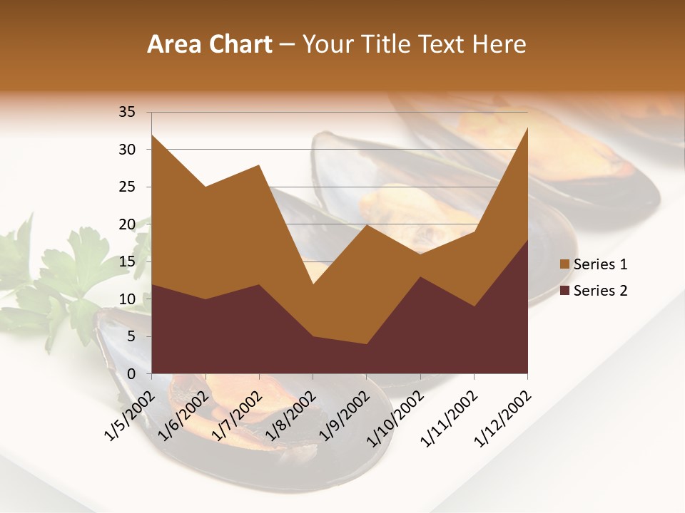 Cooked Mussels Shellfish Food PowerPoint Template