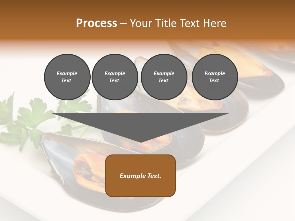 Cooked Mussels Shellfish Food PowerPoint Template