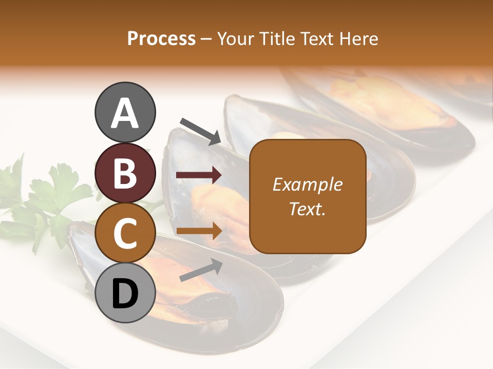 Cooked Mussels Shellfish Food PowerPoint Template