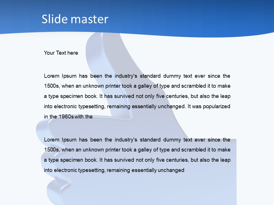 Reflection Object Connection PowerPoint Template