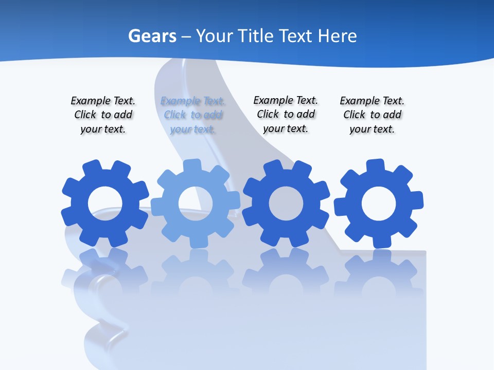 Reflection Object Connection PowerPoint Template