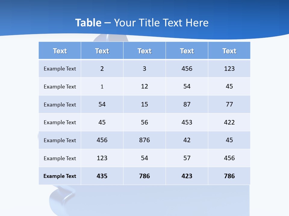 Reflection Object Connection PowerPoint Template