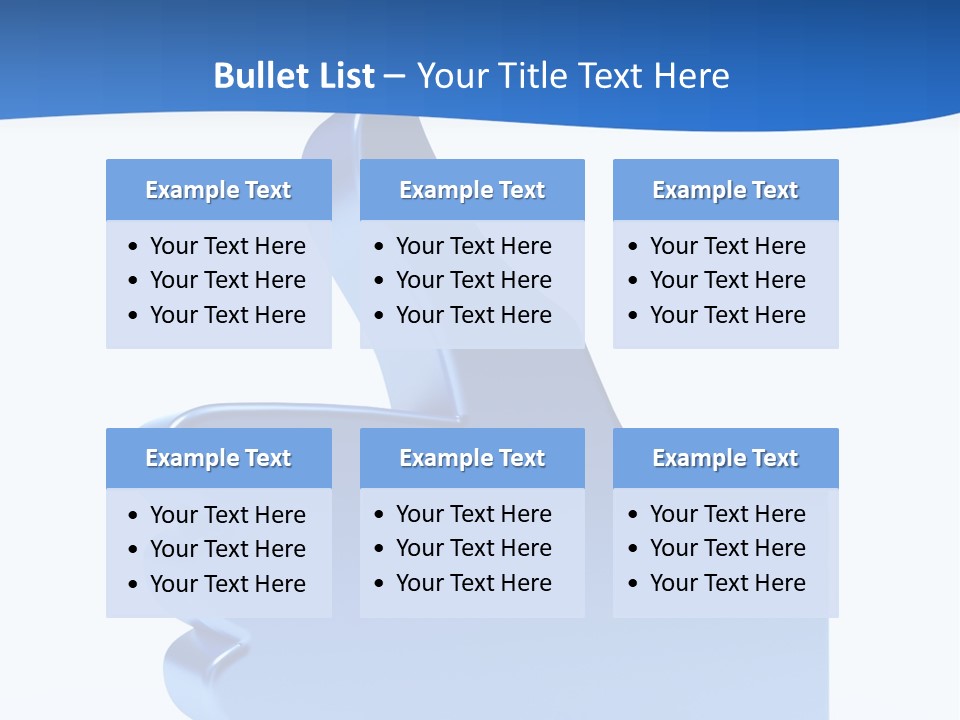 Reflection Object Connection PowerPoint Template