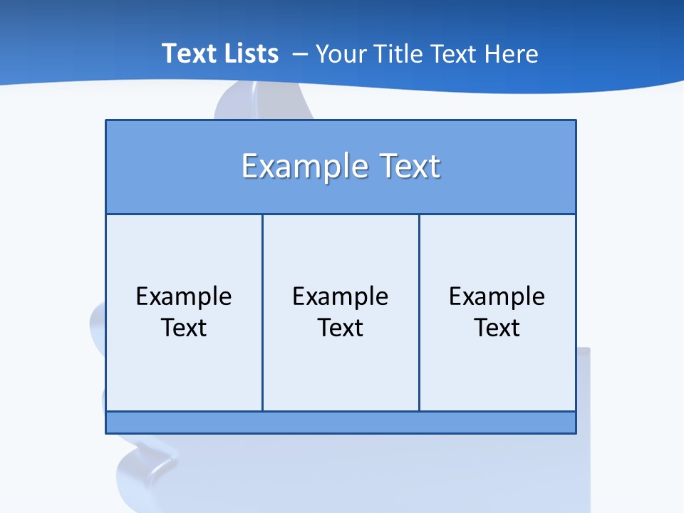 Reflection Object Connection PowerPoint Template