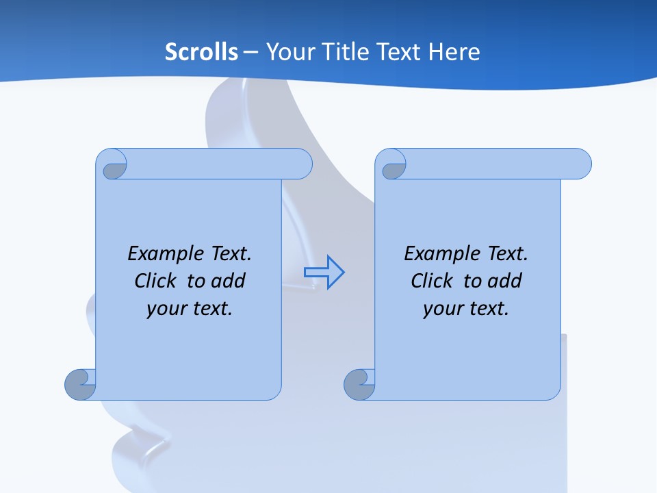 Reflection Object Connection PowerPoint Template