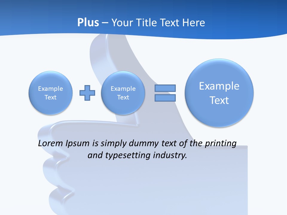 Reflection Object Connection PowerPoint Template