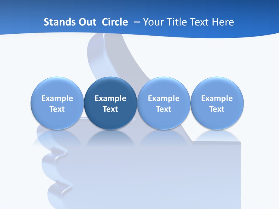 Reflection Object Connection PowerPoint Template