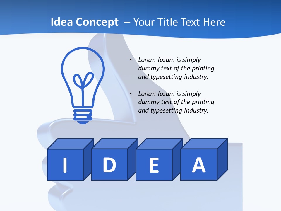 Reflection Object Connection PowerPoint Template