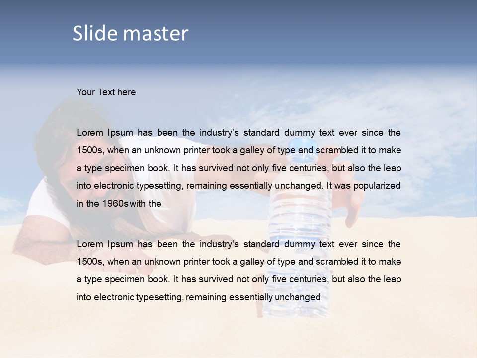 Hair Face Hot PowerPoint Template