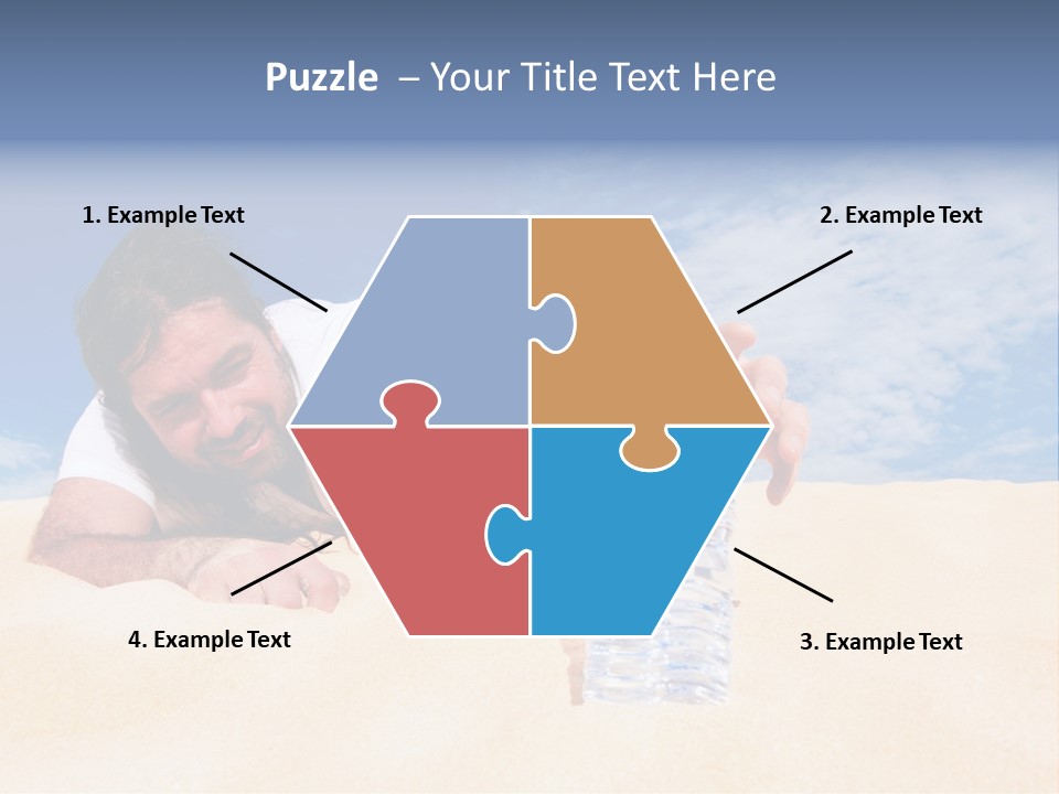 Hair Face Hot PowerPoint Template