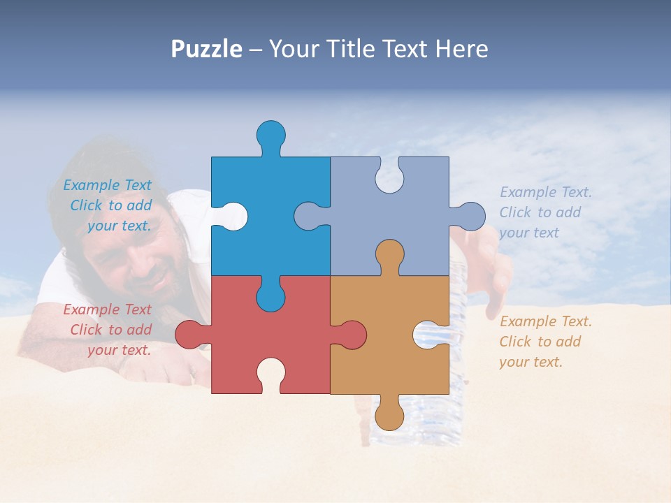 Hair Face Hot PowerPoint Template